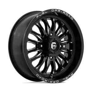 Fuel UTV – D821 ARC UTV – Black – 18″x7″ 13mm – Summer Wheels – D8211870A644